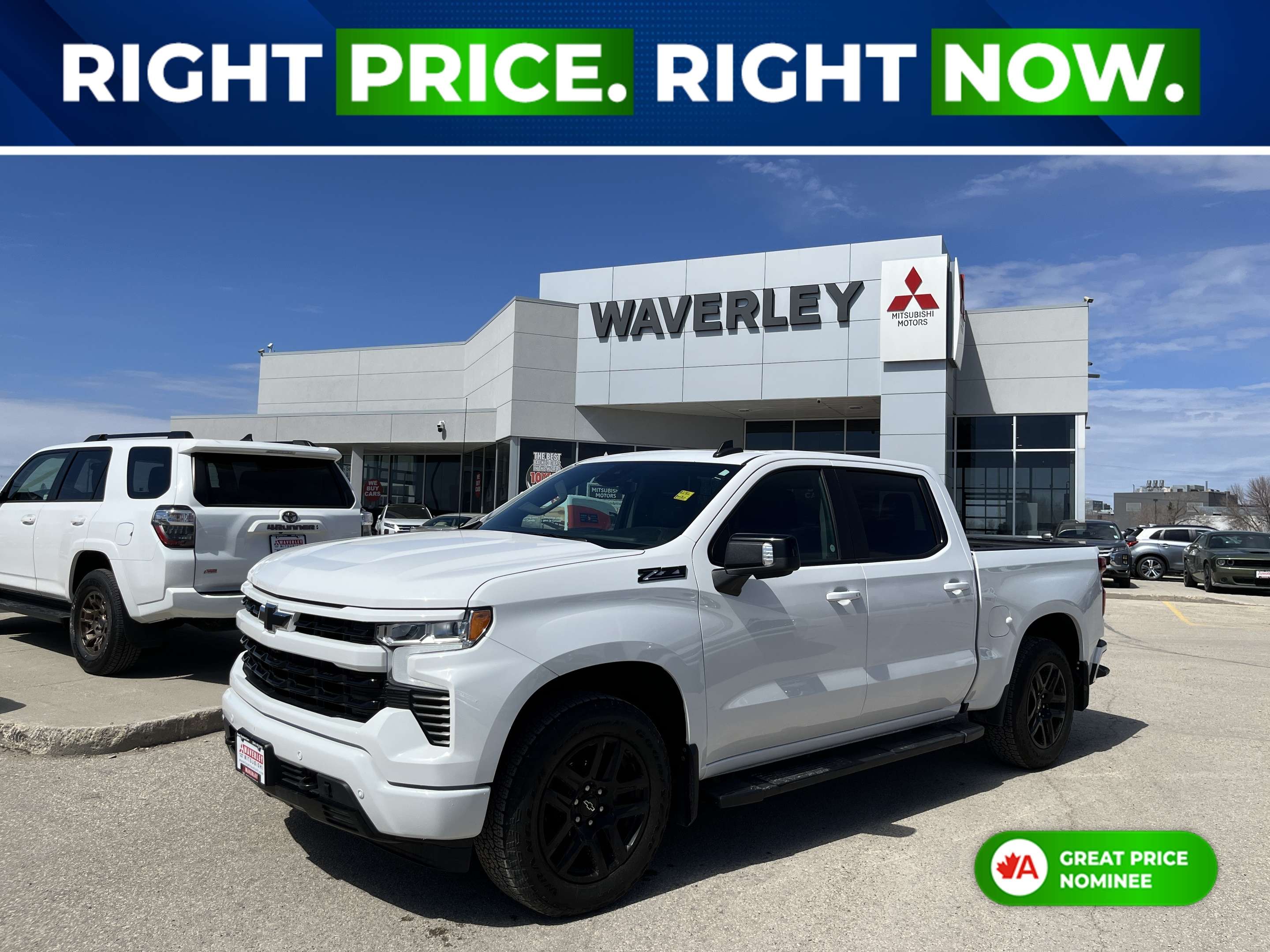 White 2024 Chevrolet Silverado 1500 Pickup Truck Four-Wheel Drive Automatic