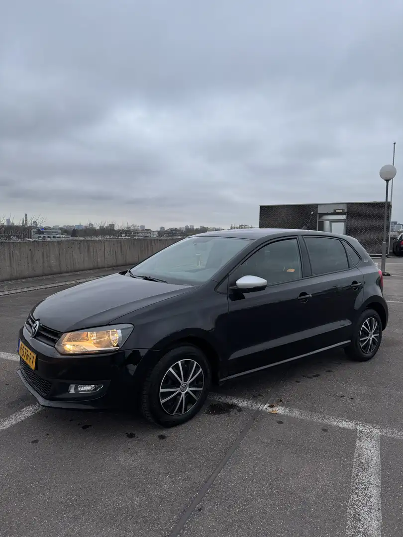Volkswagen Polo 1.2-12V Bl.M. Comfl. Zwart - 1