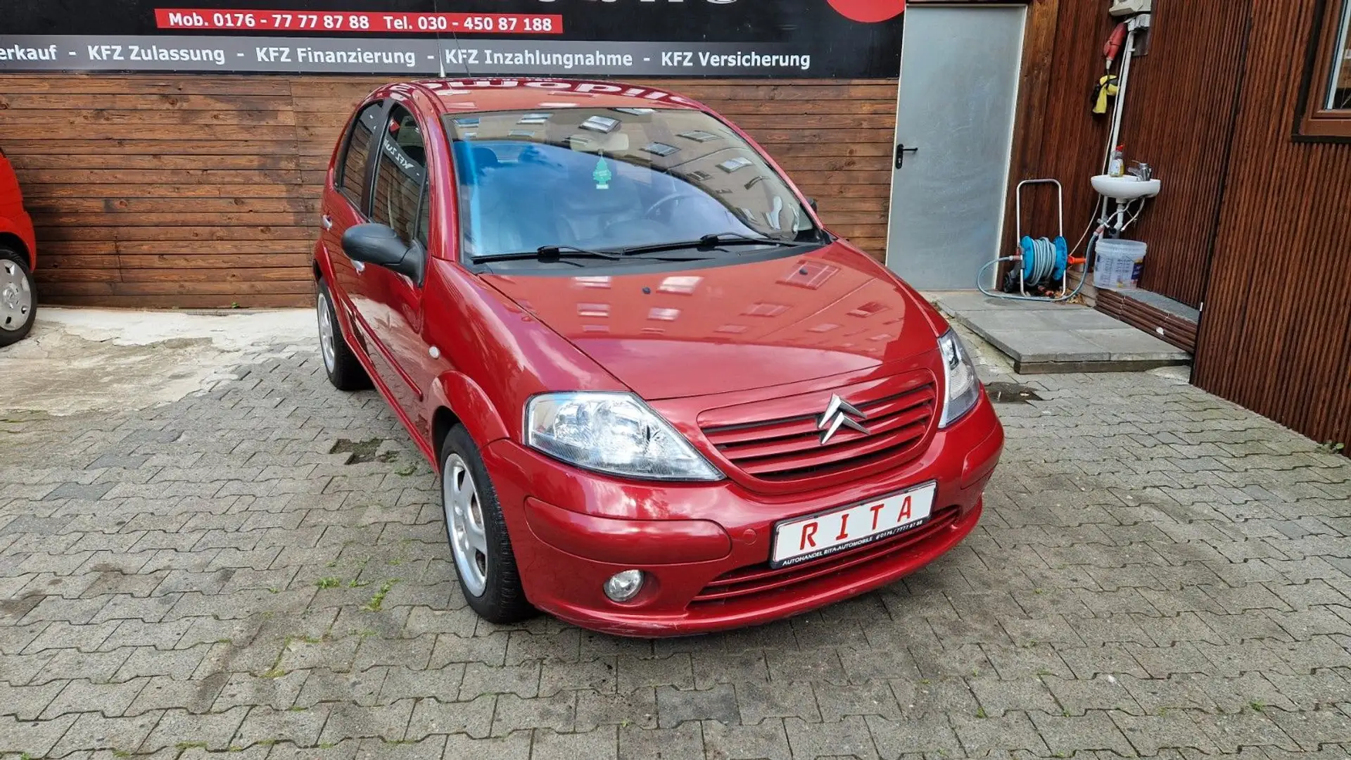 Citroen C3 1.6 16V Exclusive Automatik, PDC Rot - 1