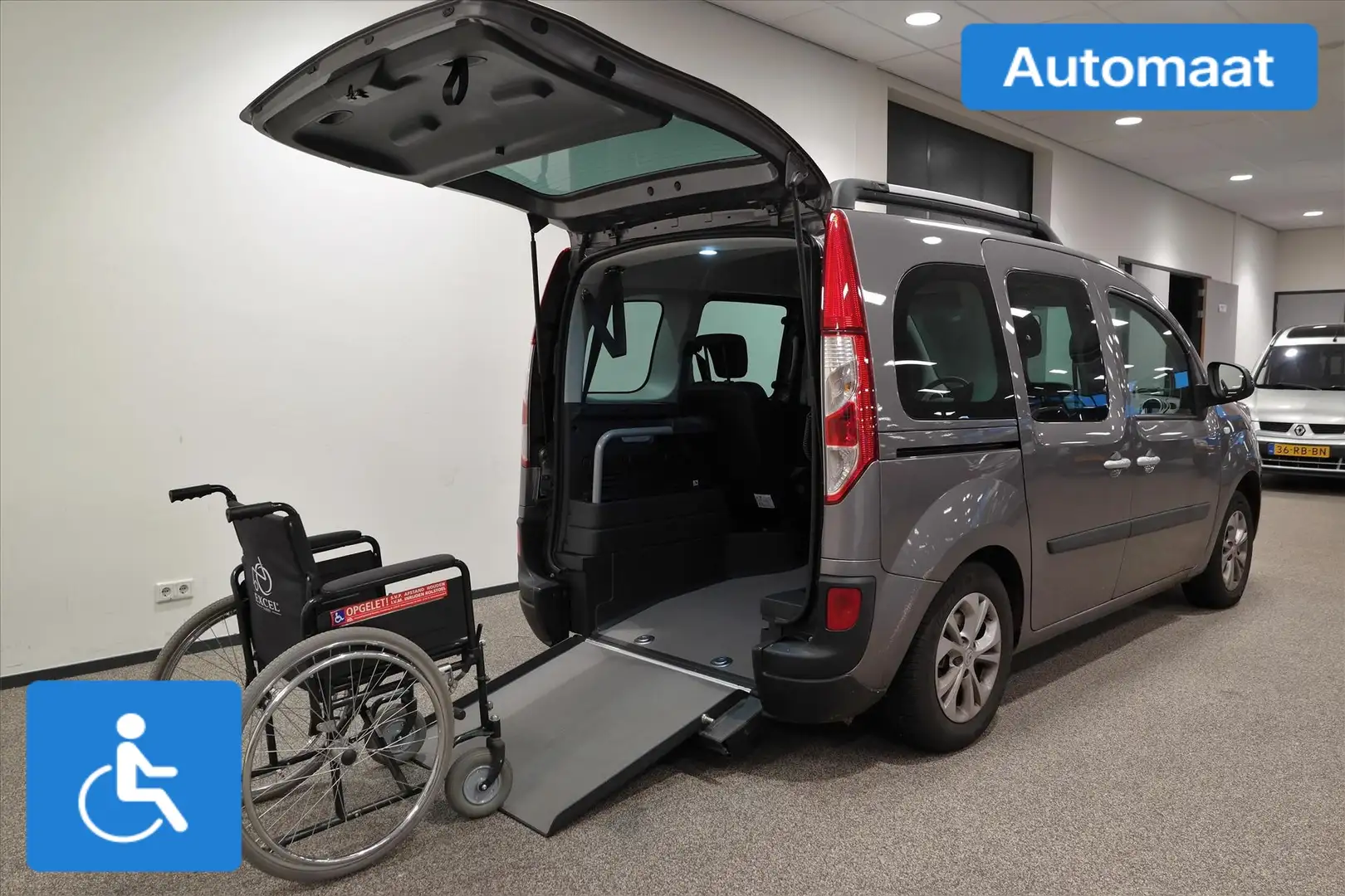 Renault Kangoo Rolstoelauto Automaat 3+1 Luchtvering Grijs - 2