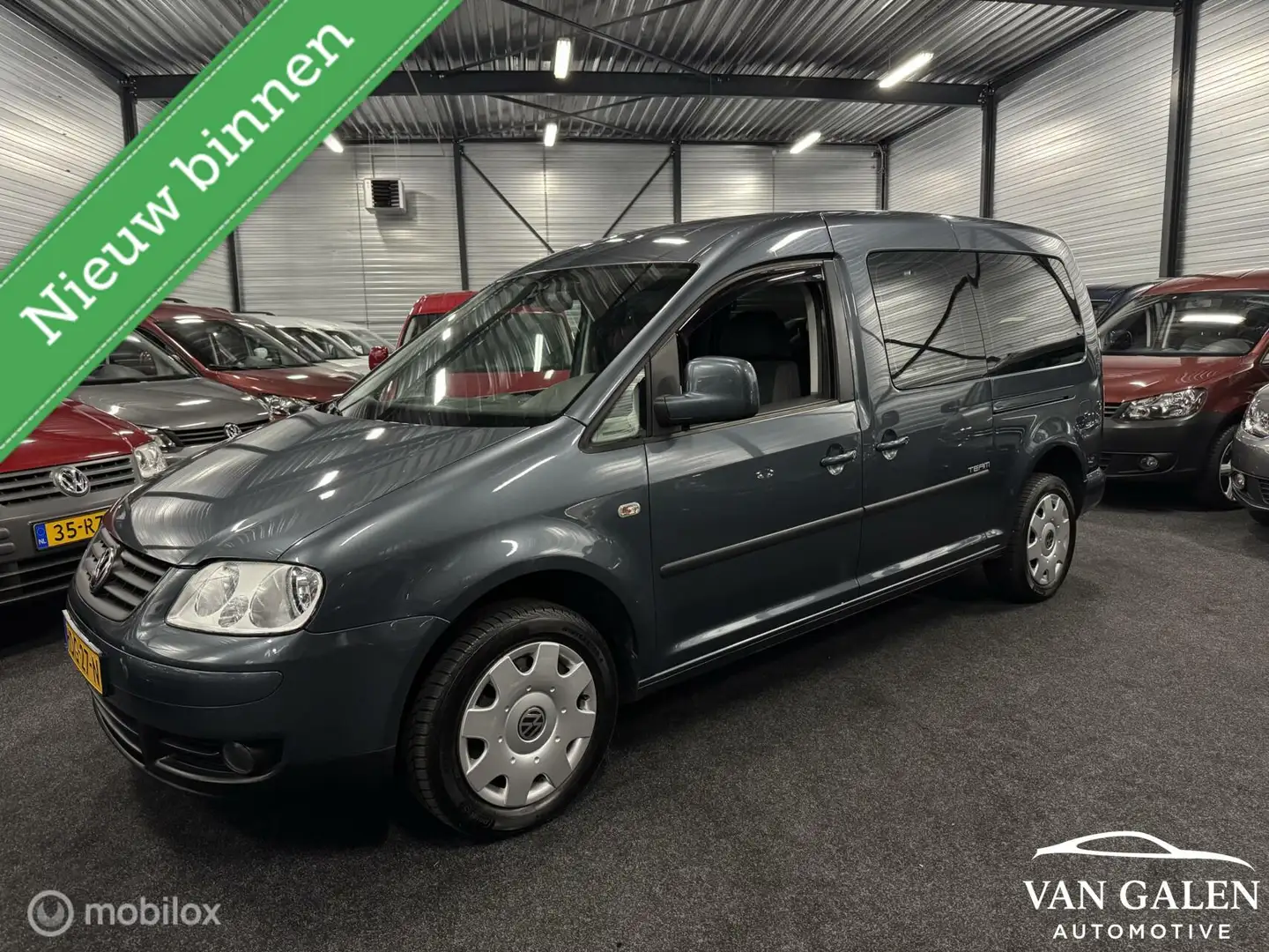 Volkswagen Caddy Maxi 1.6 Comfortline Airco|Trekhaak|NETJES! Grijs - 1