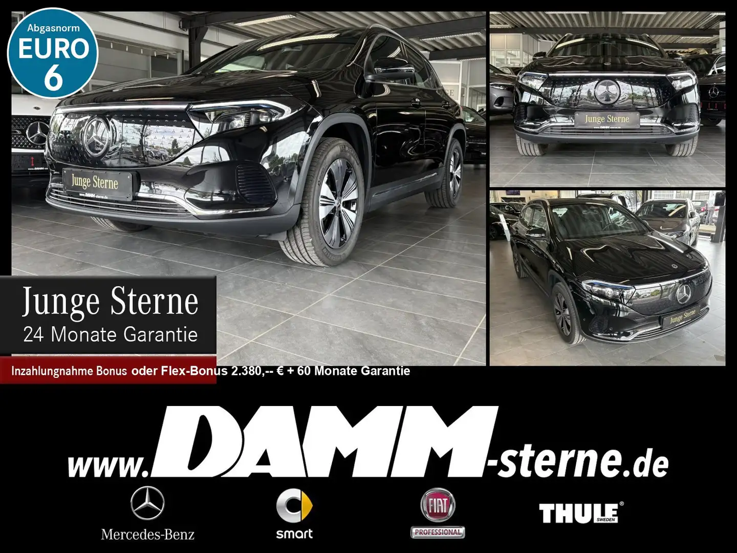 Mercedes-Benz EQA 300 EQA 300 4M Progr. Adv./AHK/Pano.-Dach/TWA/+ Flex Schwarz - 1
