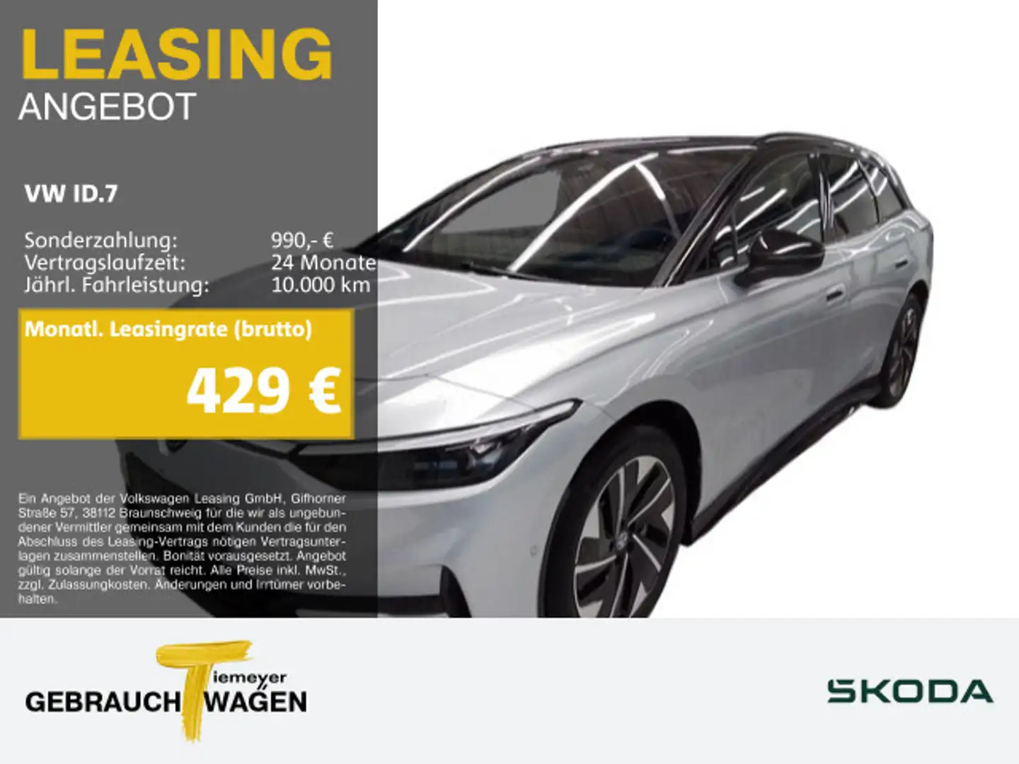 Volkswagen ID.7 Tourer PRO BLACK STYLE LM20 WÄRMEPUMPE AHK Gelb - 1