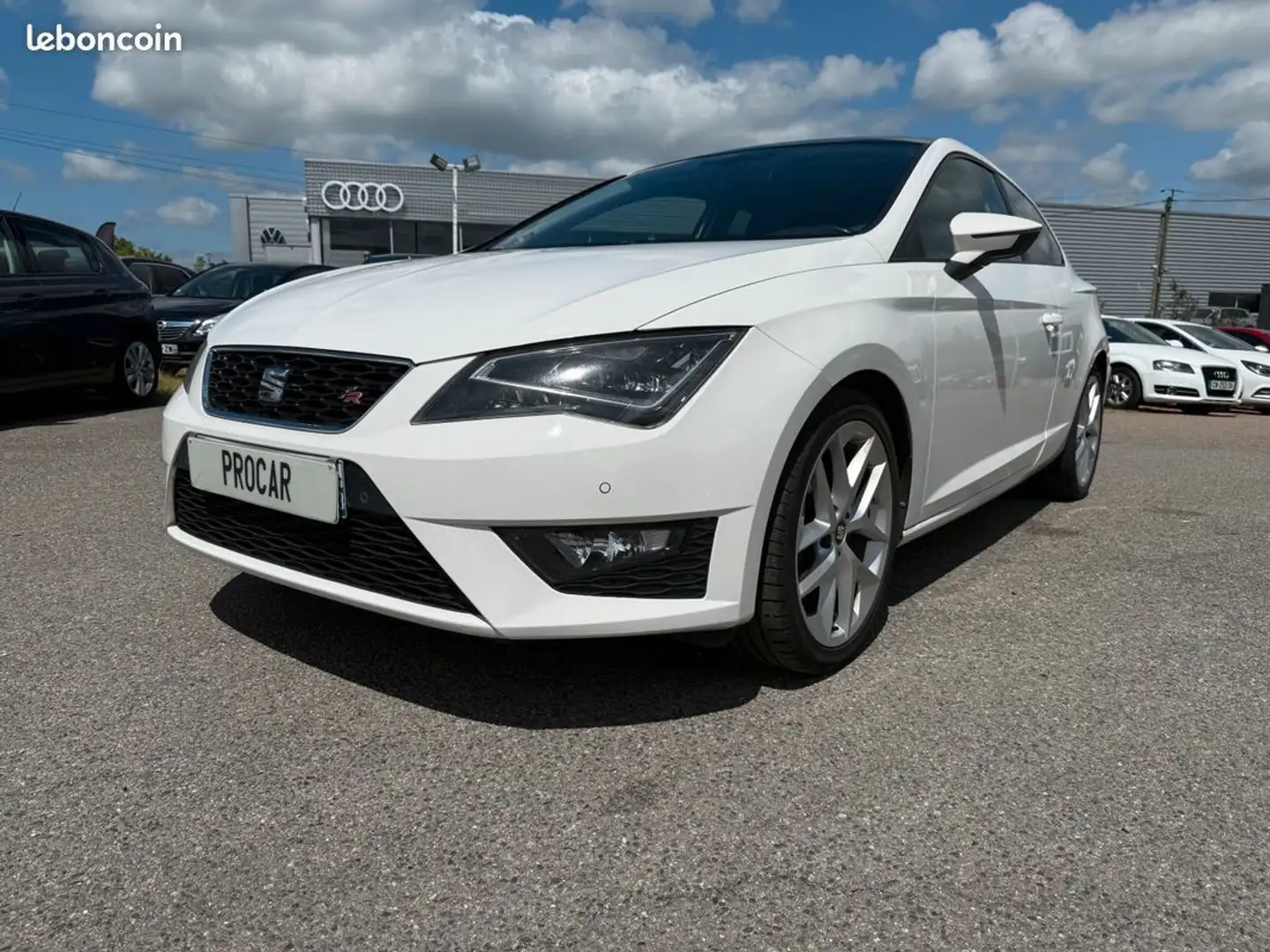SEAT Leon 1.4 tsi 150 act fr s&s Blanc - 1