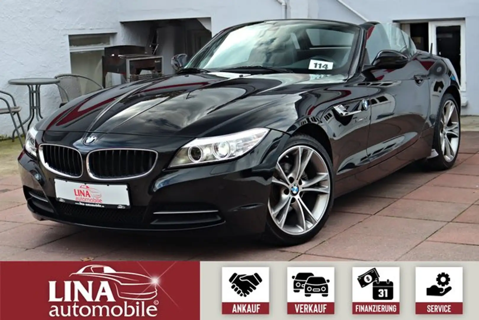 BMW Z4 sDrive 20i 1.HAND*NaviProf.*Leder*BiXen*184Ps Schwarz - 1
