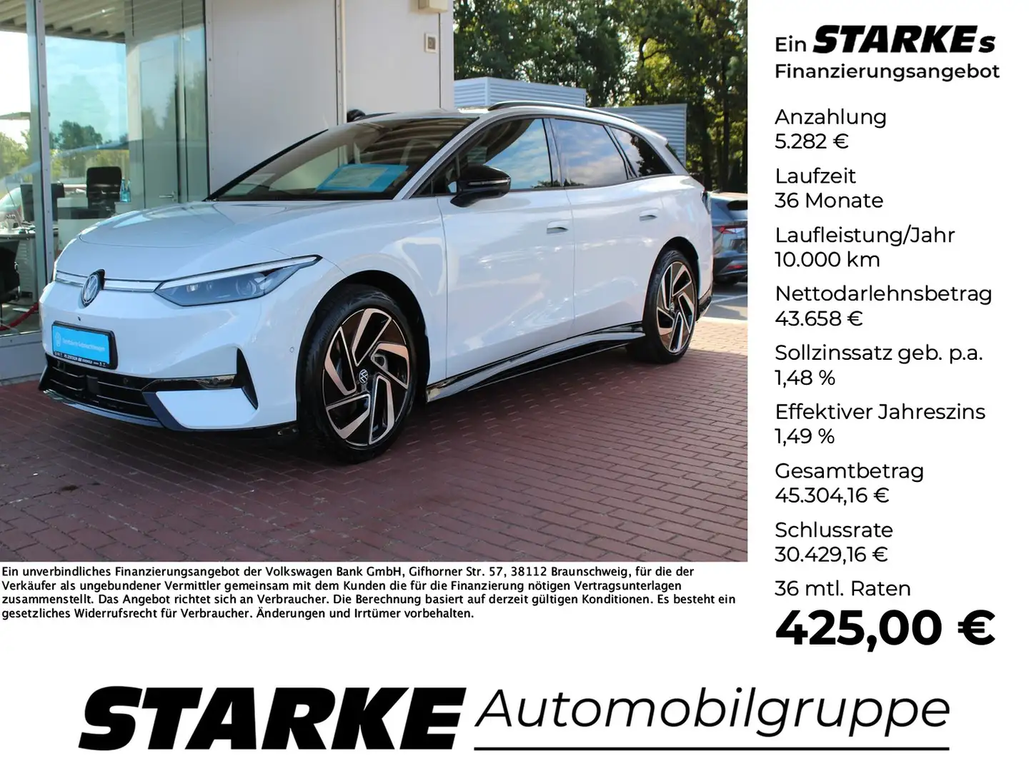 Volkswagen ID.7 Tourer Pro Weiß - 1