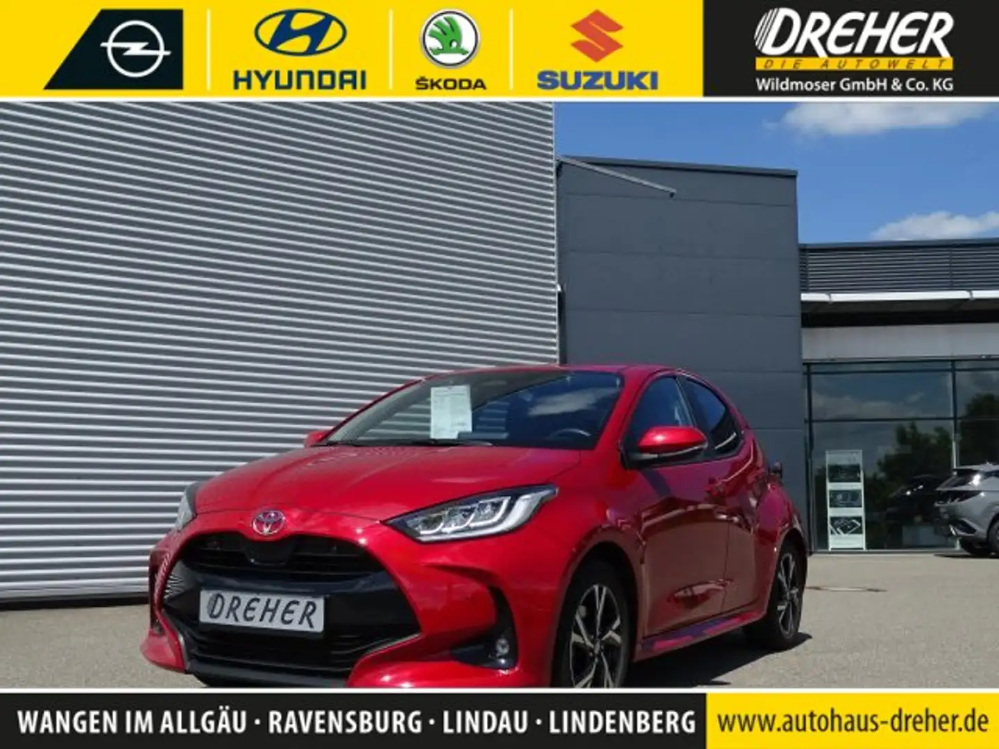 Toyota Yaris Yaris 1.5 Dual-VVT-iE (Hybrid) Style Kamera/LED Rot - 1