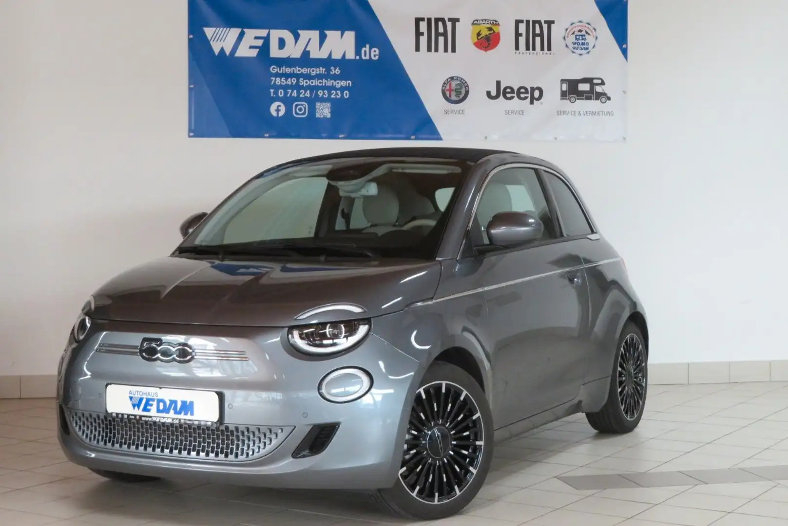 Fiat 500e Cabrio La Prima 42 kWh Grau - 1