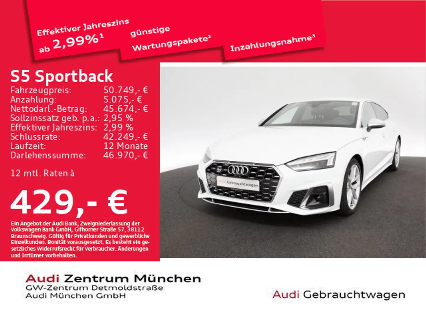 Audi S5 TDI tiptr. Virtual+/HuD/Navi+/Kamer Weiß - 1