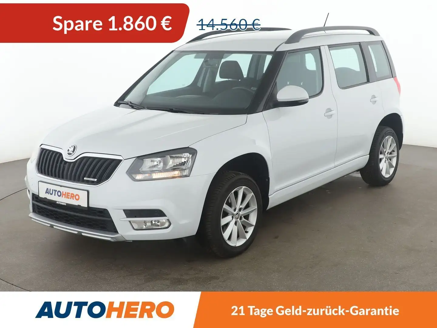 Skoda Yeti 1.6 TDI GreenLine*PDC*AHK*KLIMA*ALU* Weiß - 1