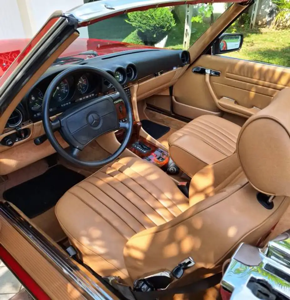 Mercedes-Benz SL 560 America 4 fari rossa interni palomino, foto 7