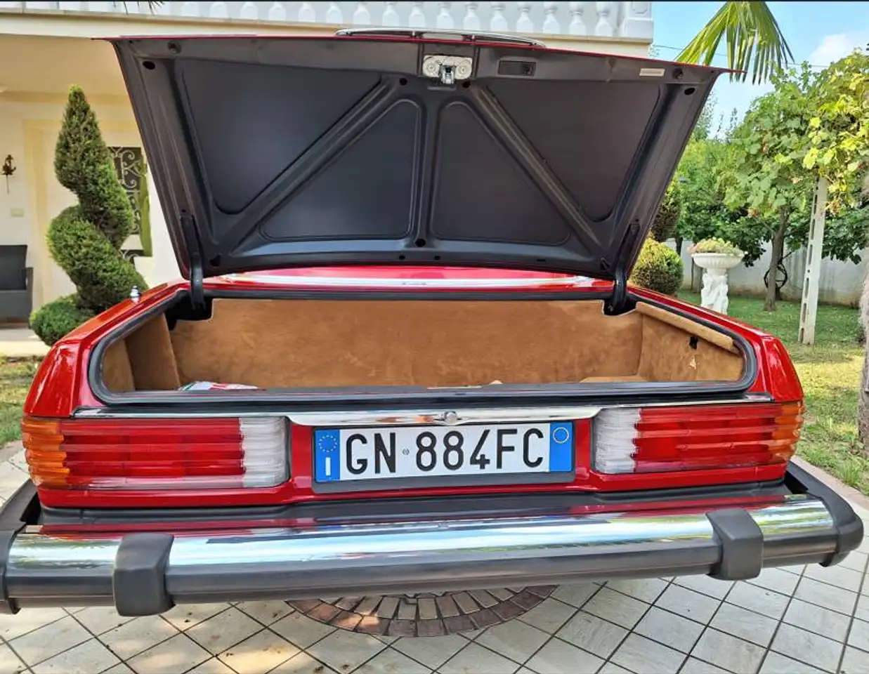 Mercedes-Benz SL 560 America 4 fari rossa interni palomino, foto 5