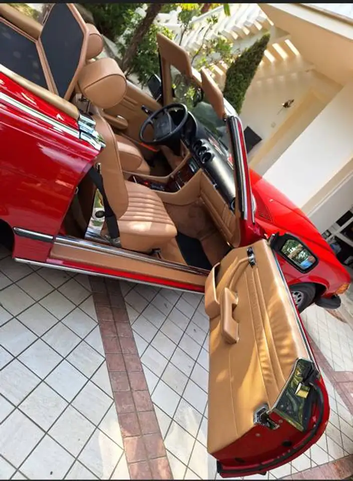 Mercedes-Benz SL 560 America 4 fari rossa interni palomino, foto 6