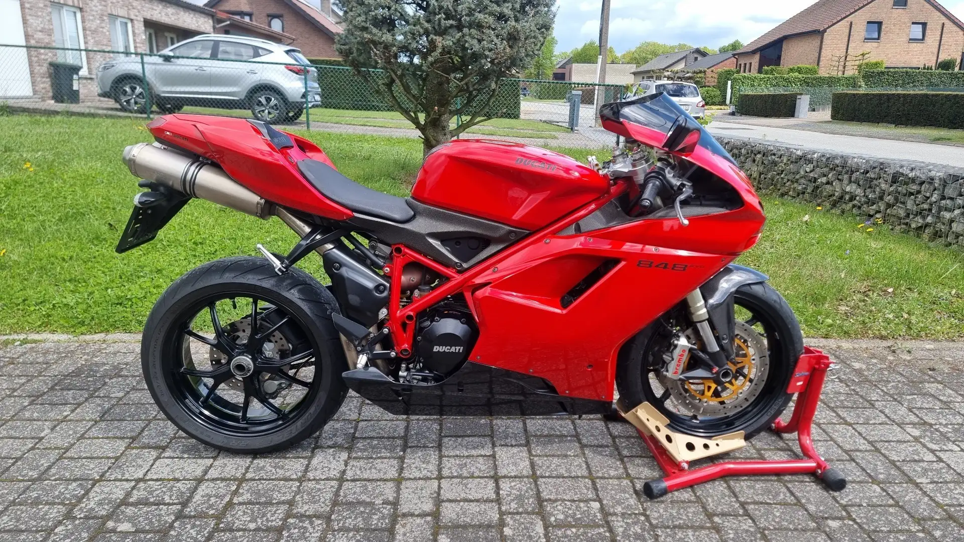 Ducati 848 EVO - 2010 - 17.500KM - Topstaat Piros - 1