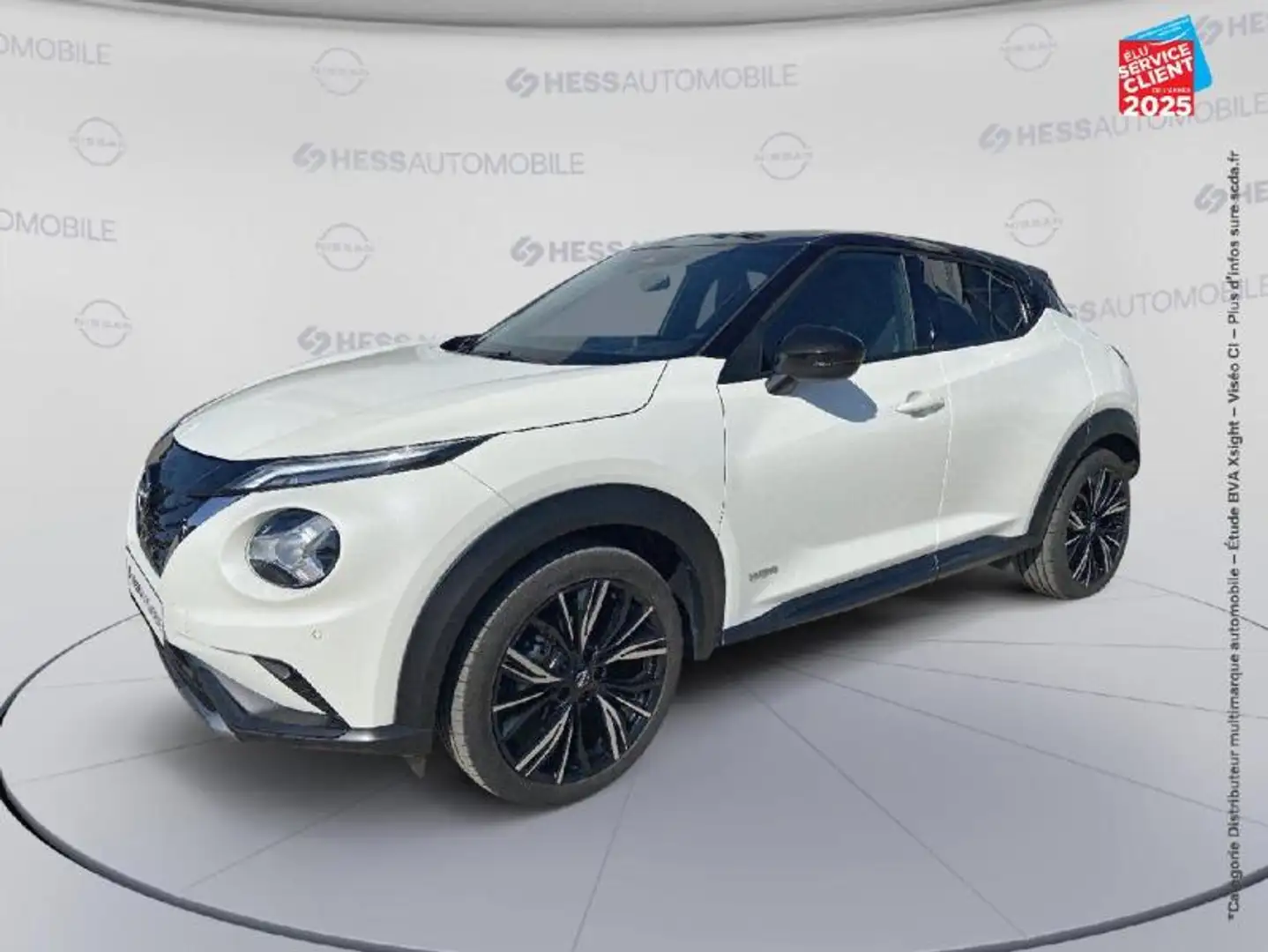 Nissan Juke 1.6 Hybrid 143ch N-Design 2022.5 Sieges chauf GPS  Blanc - 1