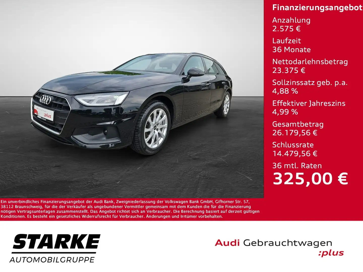 Audi A4 Avant 40 TDI S tronic NaviPlus AHK ASI APS-Plus... Noir - 1