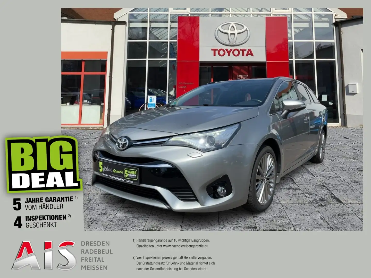 Toyota Avensis TS 1.8 Edition-S Pano*Xenon*KAM*SHZ Серебристый - 1