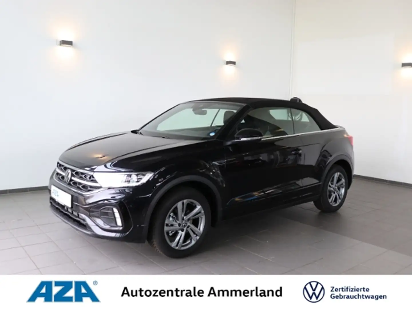 Volkswagen T-Roc Cabriolet R-Line 1.5 l TSI*DSG*AHK*NAVI*Kamera*SI Schwarz - 1