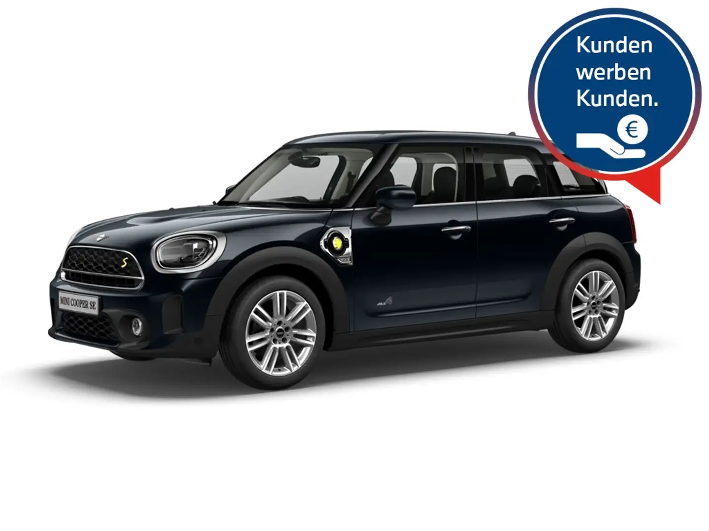 MINI Cooper SE Countryman ALL4 AUTOMATIK NAVI LED KAMERA PDC APPLE Negru - 1