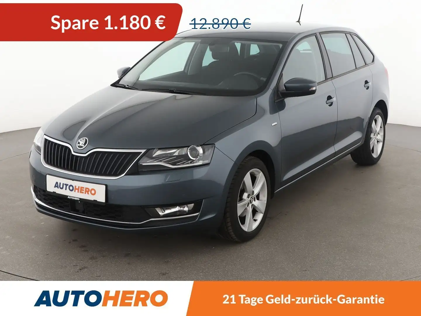 Skoda Rapid/Spaceback 1.0 TSI Clever*XENON*NAVI*TEMPO*PDC*SHZ*KLIMA* Grau - 1