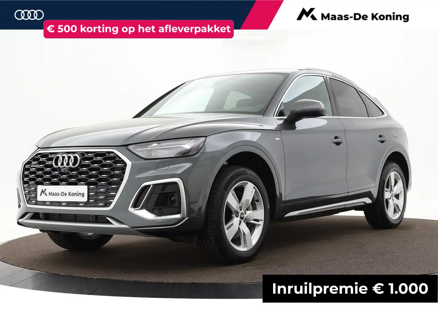 Audi Q5 Sportback 55 TFSIe 367pk S-tronic S edition Compet Gris - 1