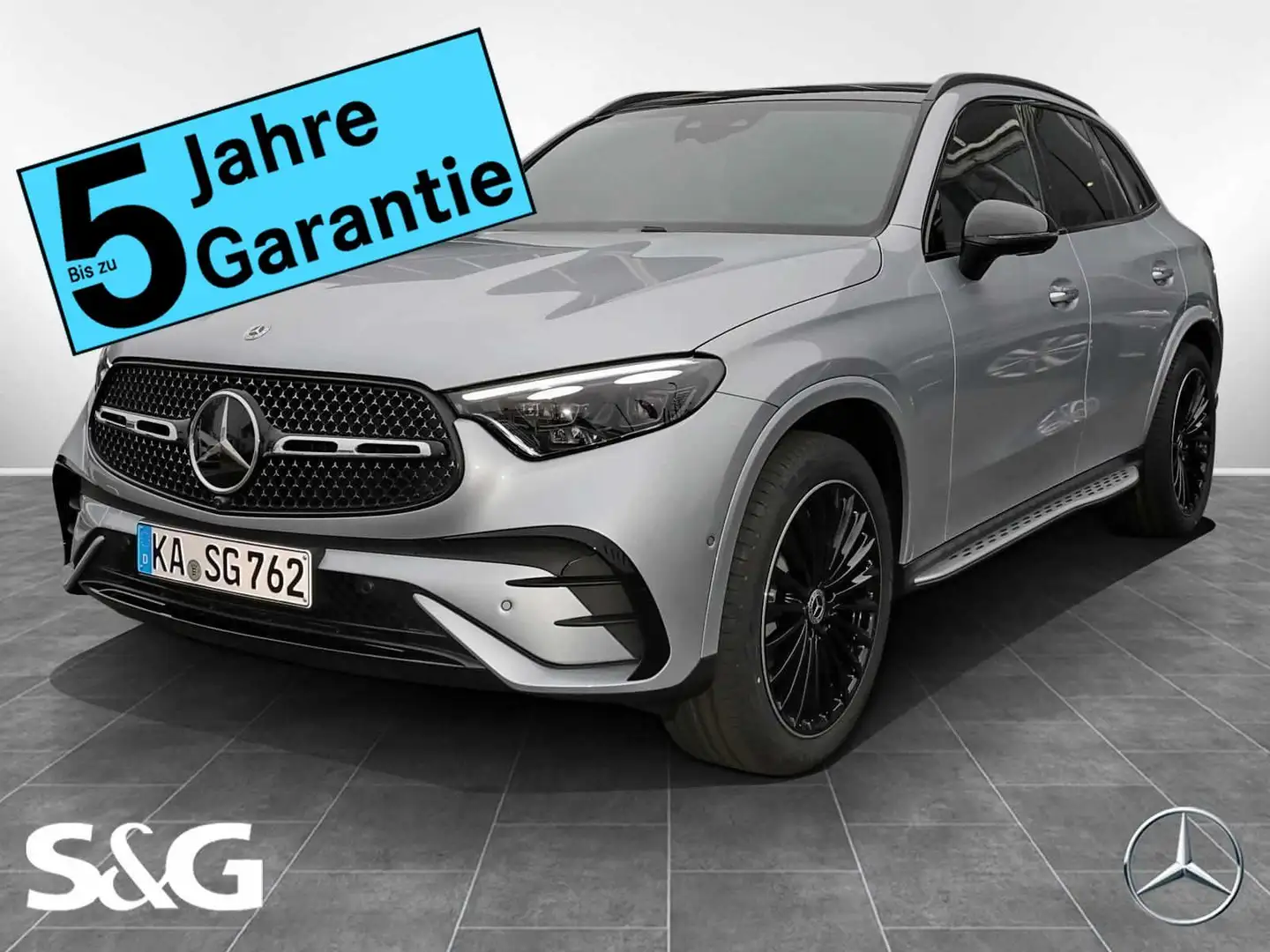 Mercedes-Benz GLC 300 d 4M AMG MBUX+DIG-LED+360°+Pano+HUD+AHK Silber - 1