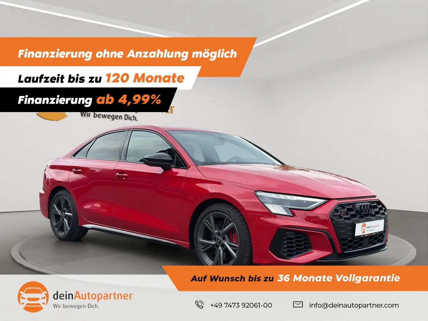 Audi S3 2.0 TFSI quattro NAVI/LED/LEDER/ACC/SIDE/VIRTUAL C Rot - 1