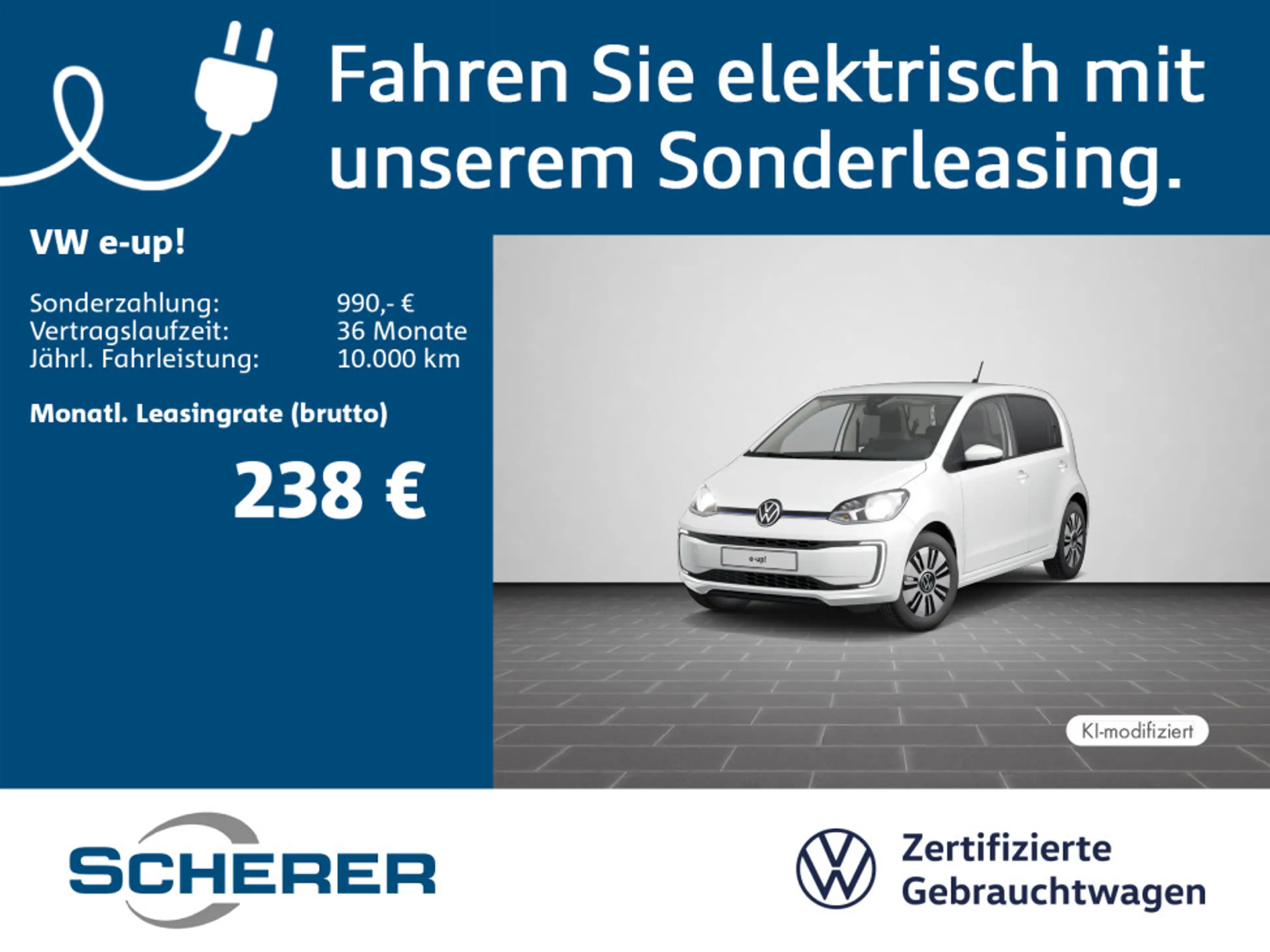 Volkswagen e-up! 32,3 KWH, EDITION, 1-GANG-AUT., SHZ., RFK.