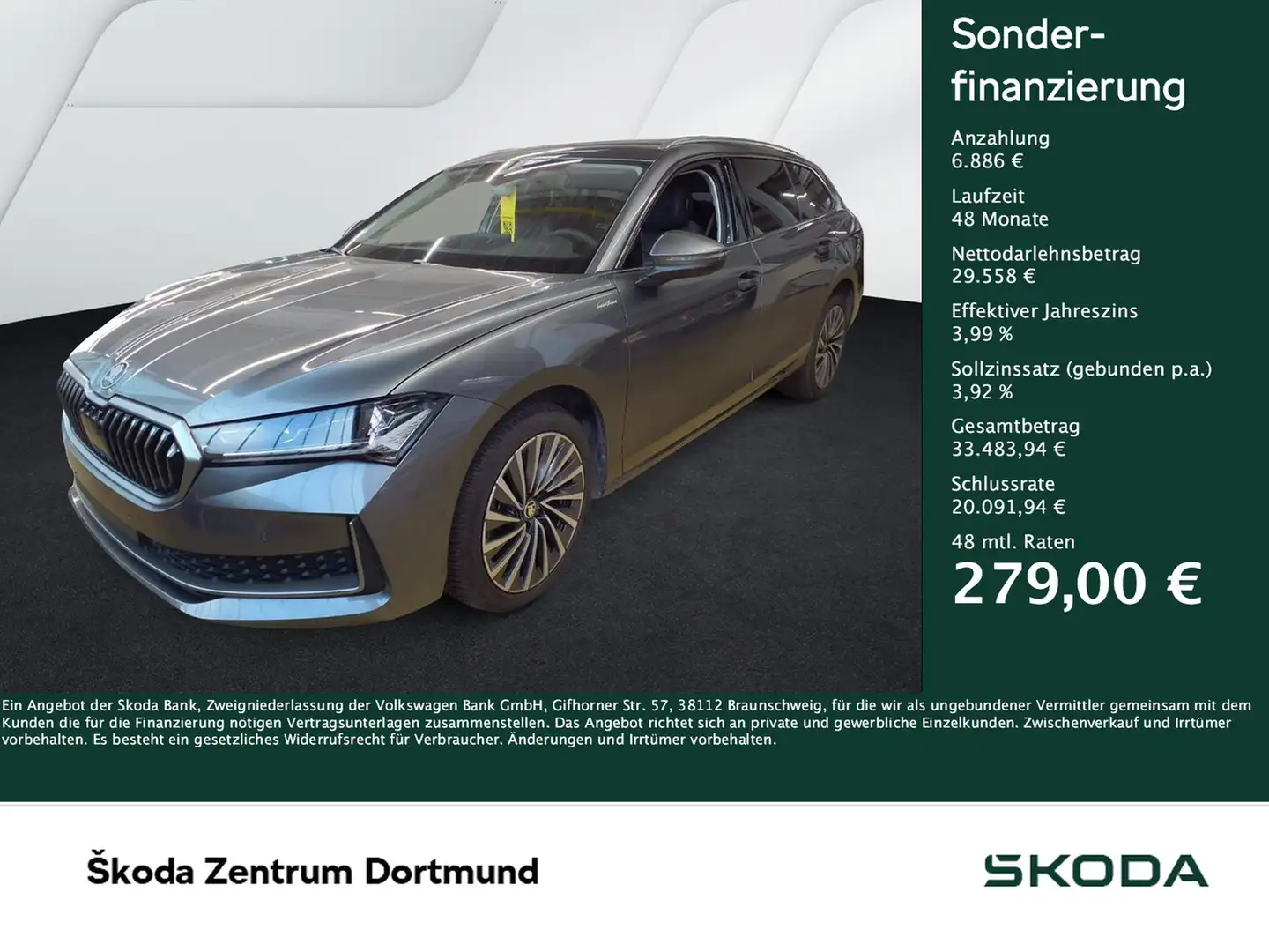 Skoda Superb Combi 2.0 L&K FACELIFT AHK CAM ACC LM18 Grau - 1