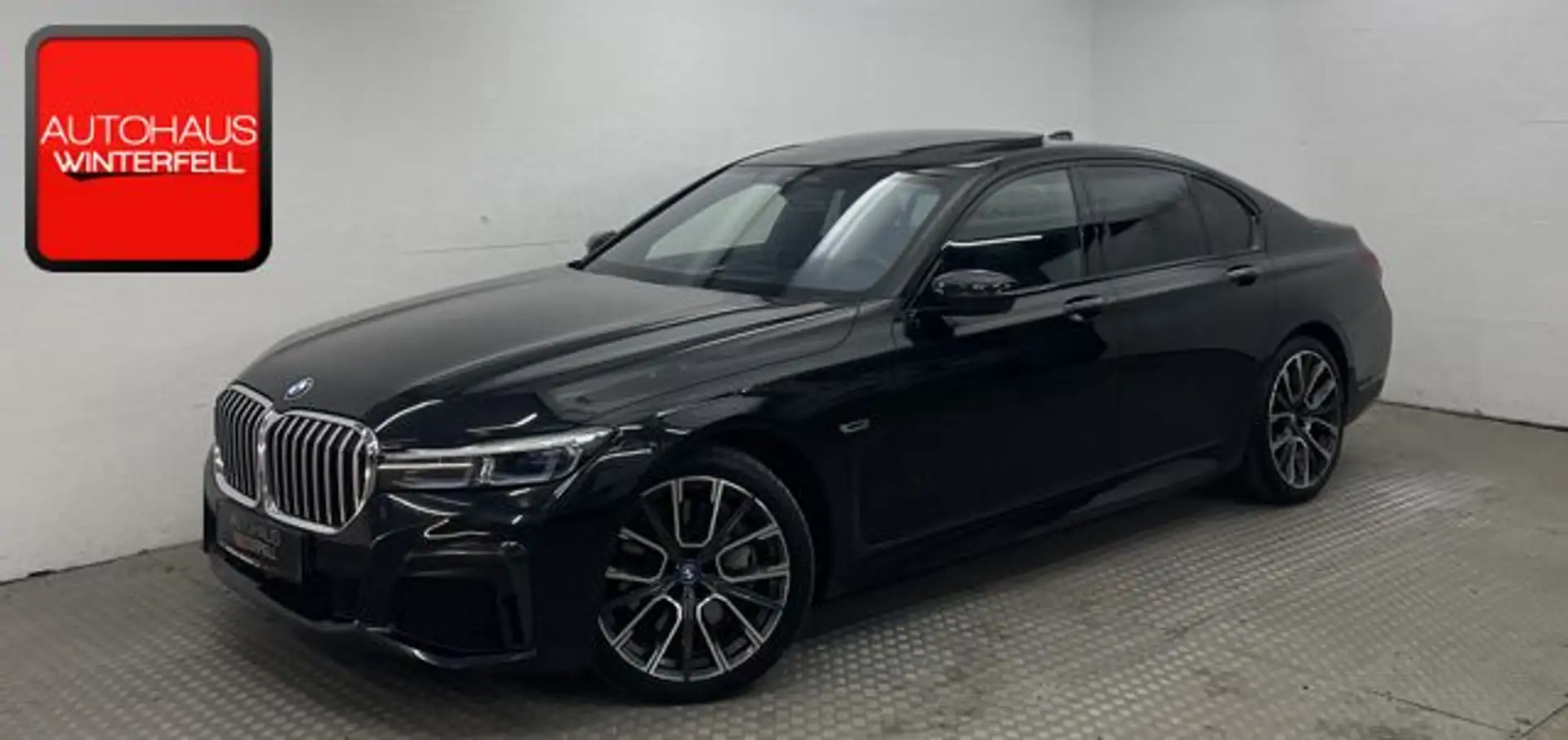 BMW 745 e M SPORT GSD+LASER+MASSAGE+SITZKLIMA+360+ Noir - 1
