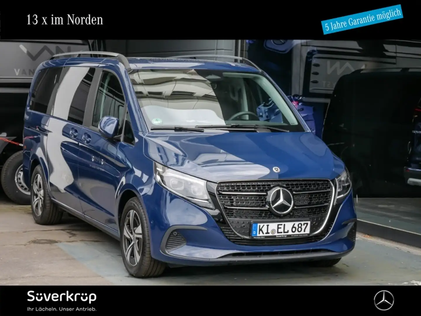 Mercedes-Benz V 220 lang WIDE DISTRO STANDH KAMERA SPUR 7 SITZE Albastru - 1