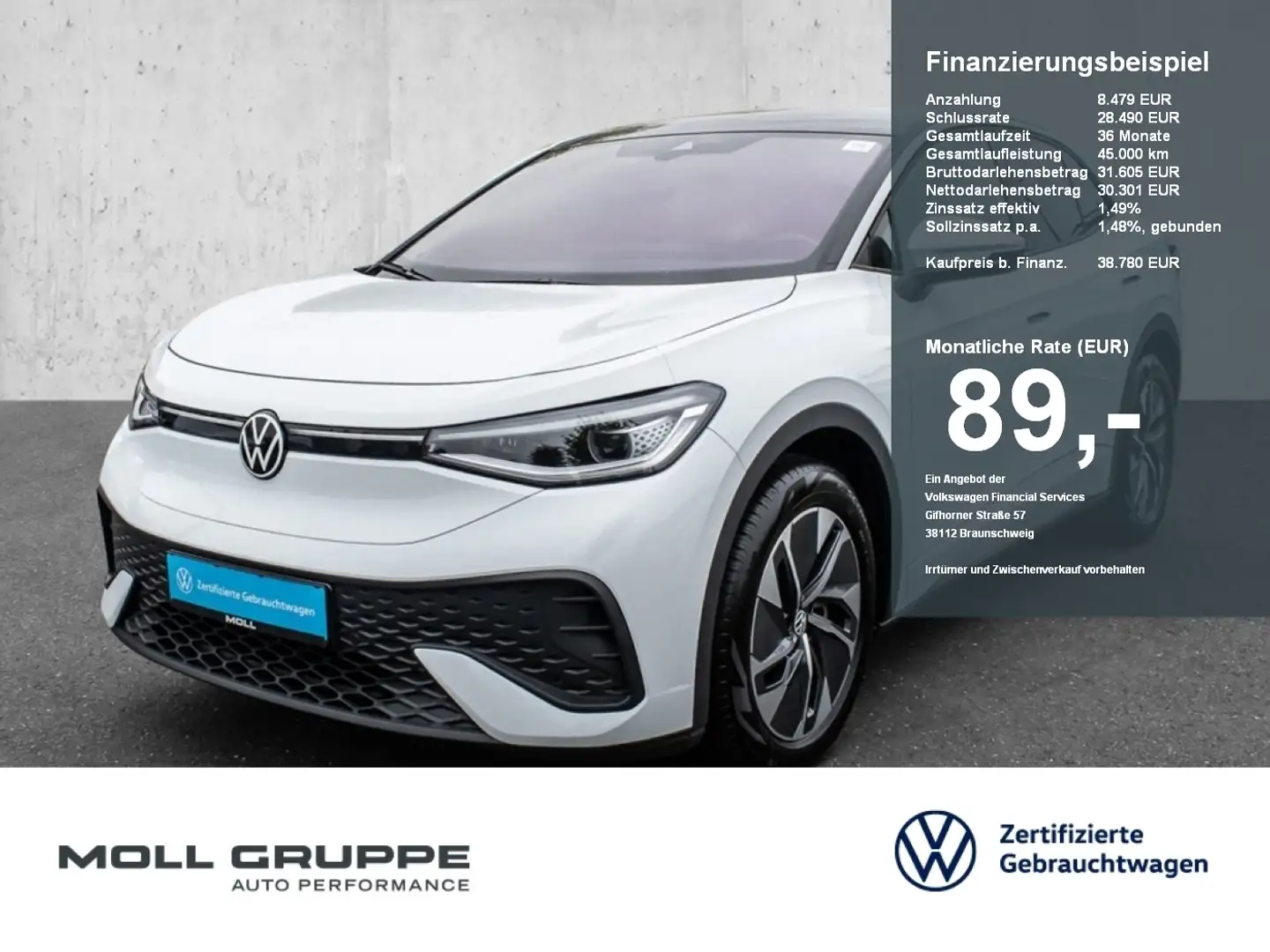 Volkswagen ID.5 Pro 2xKLIMA ACC AKUSTIKGLAS AUT FLA KLIMAA. Schwarz - 1