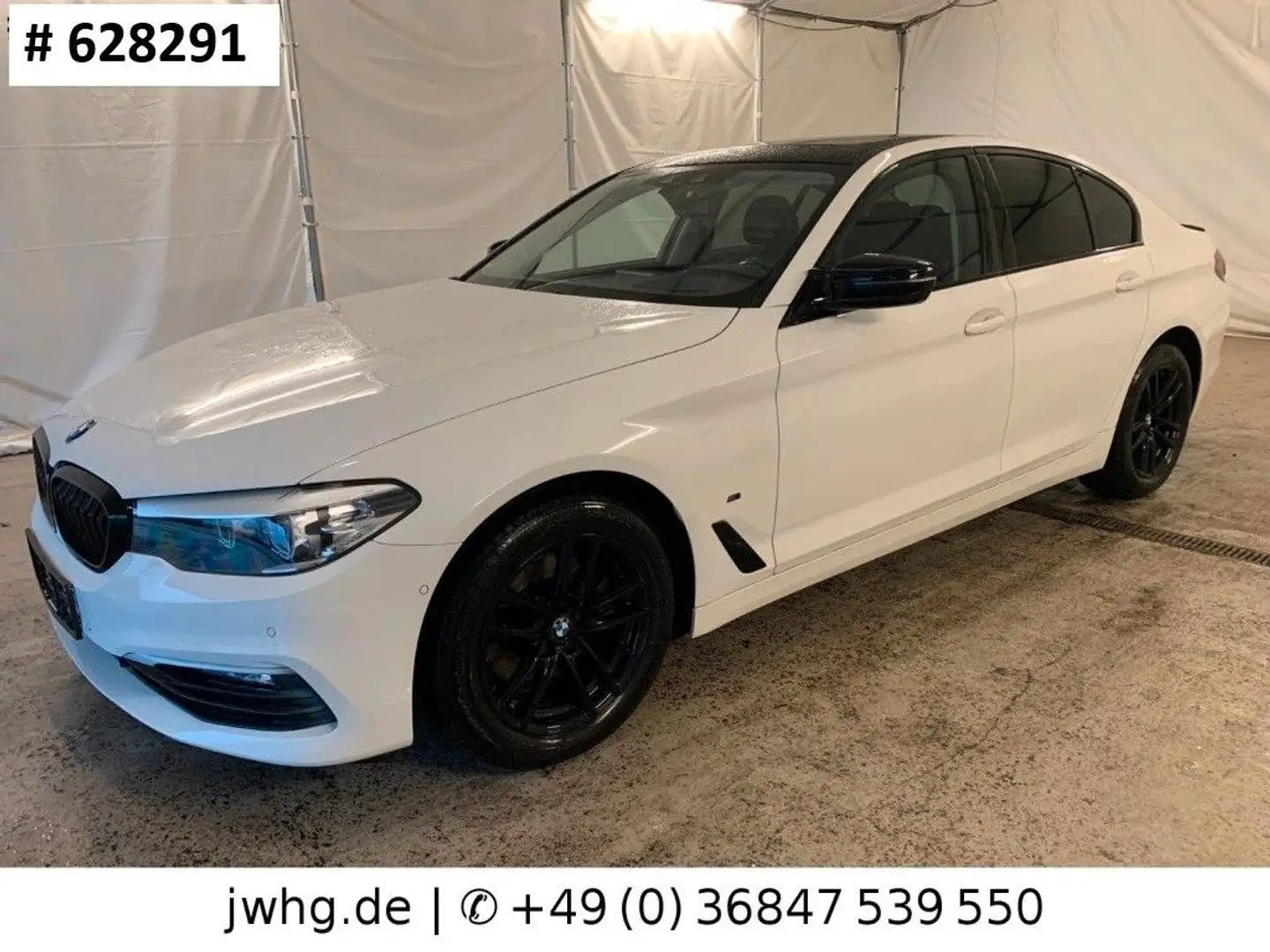 BMW 520 LED Navi 17" HeadUp Glasdach Kamera SitzHz Bianco - 1