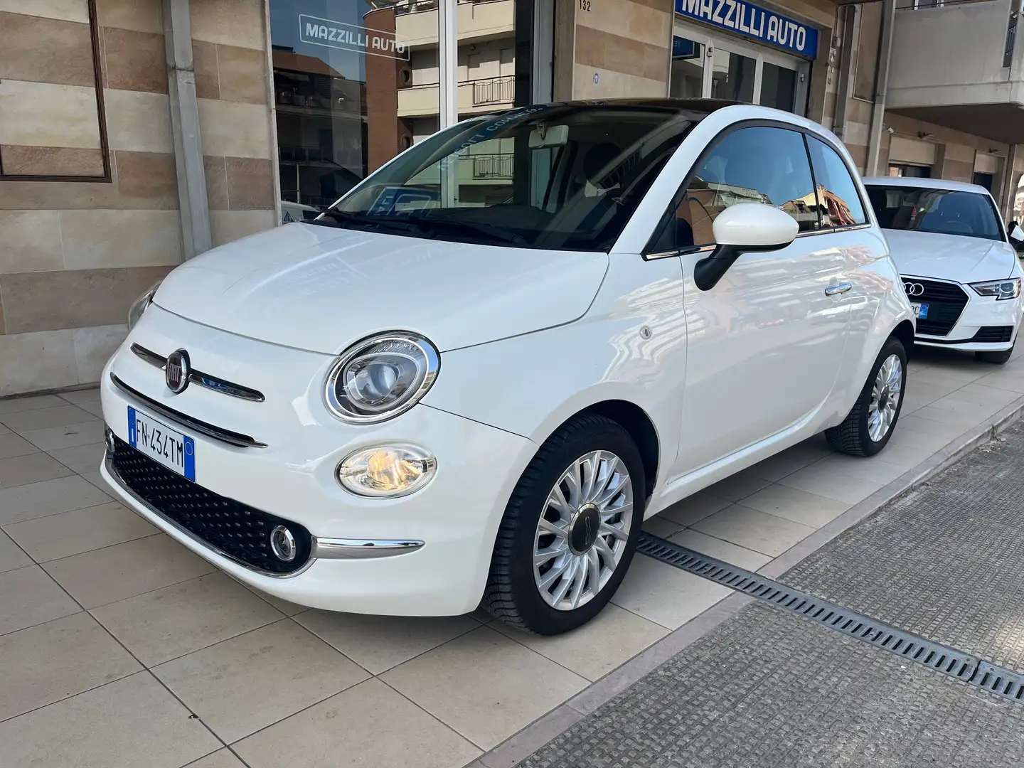 Fiat 500 500 1.2 Lounge Gpl 69cv Bianco - 1