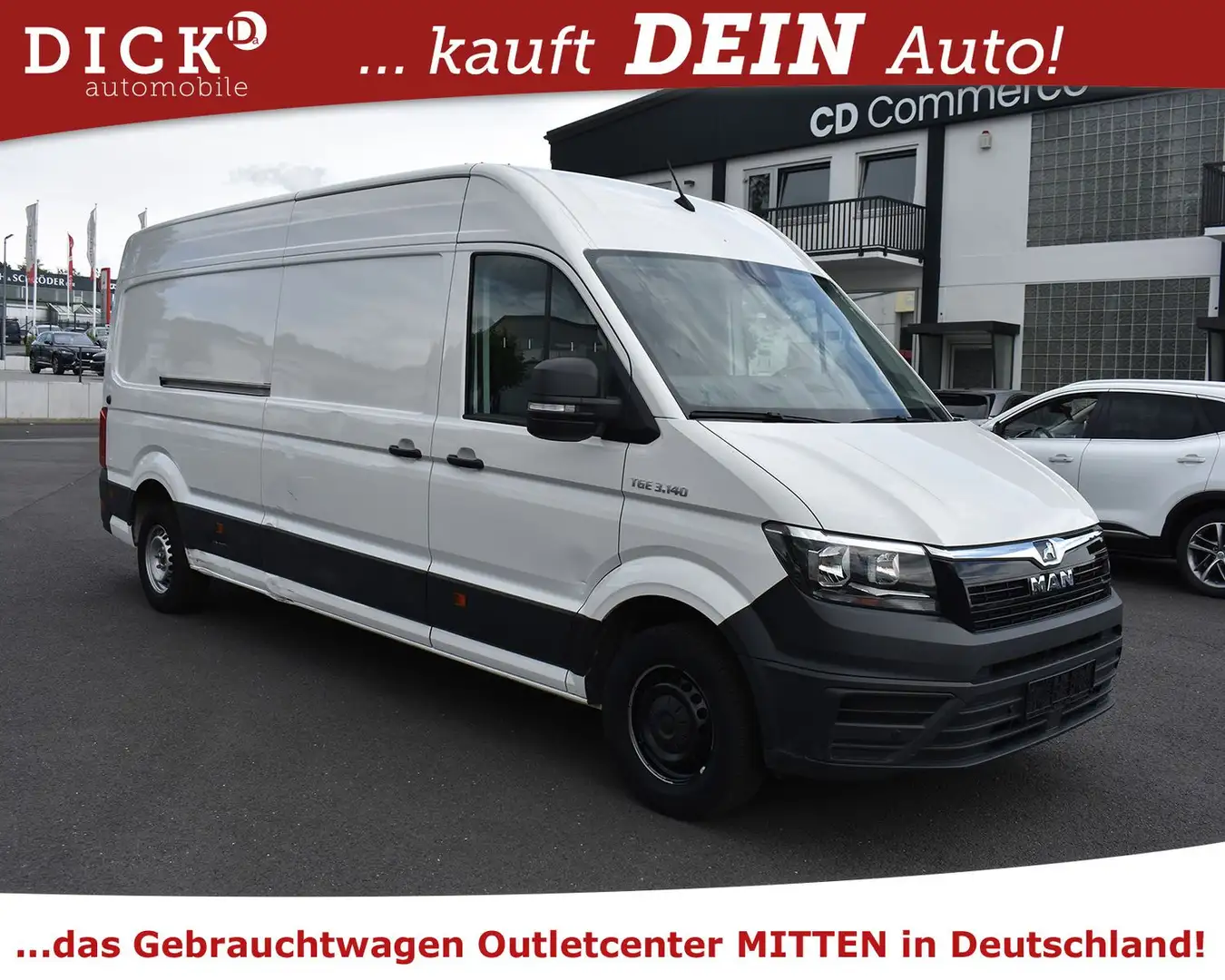 MAN TGE 2.0d L4H2 3Si+NAV+KLIMA+KAMERA+PDC+DAB+TEMP Weiß - 2