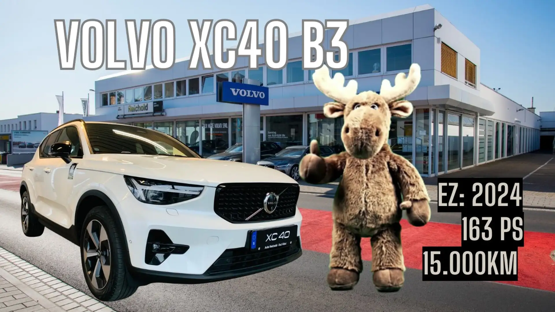 Volvo XC40 B3 Aut. Plus Dark Pano RCam BLIS ACC Pilot Weiß - 2
