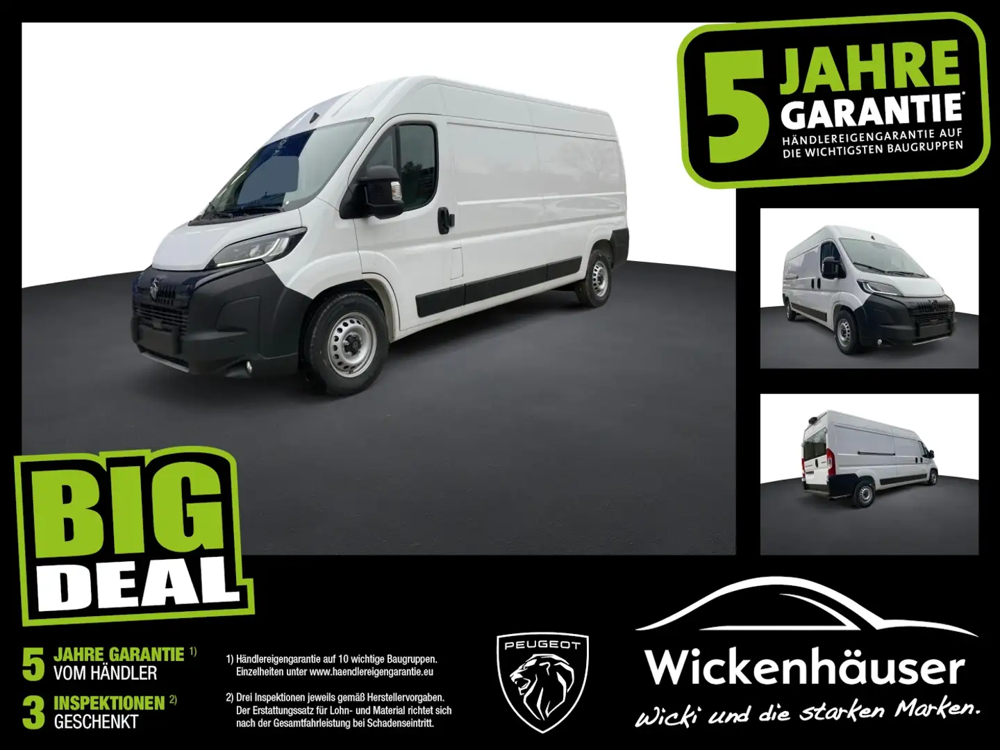 Peugeot Boxer Kasten 2.2 BlueHDi 3.5t L3H2 Heavy Blanc - 1