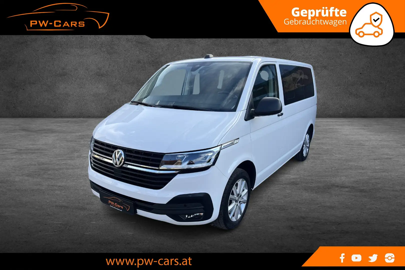 Volkswagen T6.1 Multivan Multivan 4MOTION DSG LED AHK FSH GRA KAMERA STHZ Weiß - 1