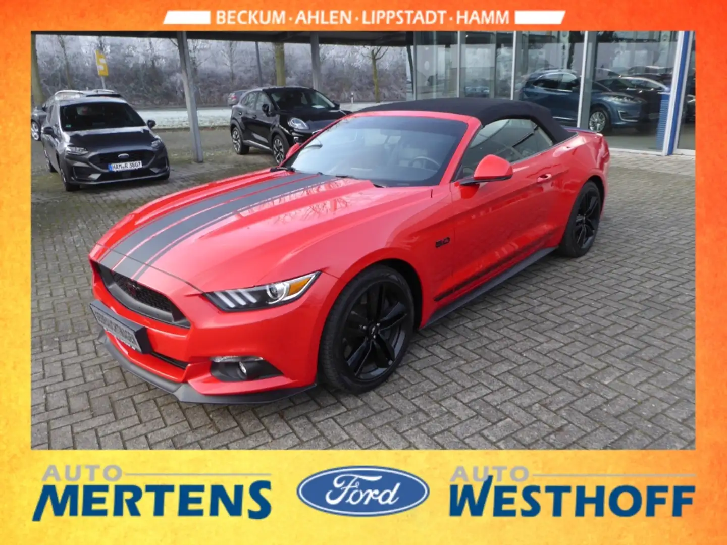 Ford Mustang Convertible GT 5.0 Rojo - 1