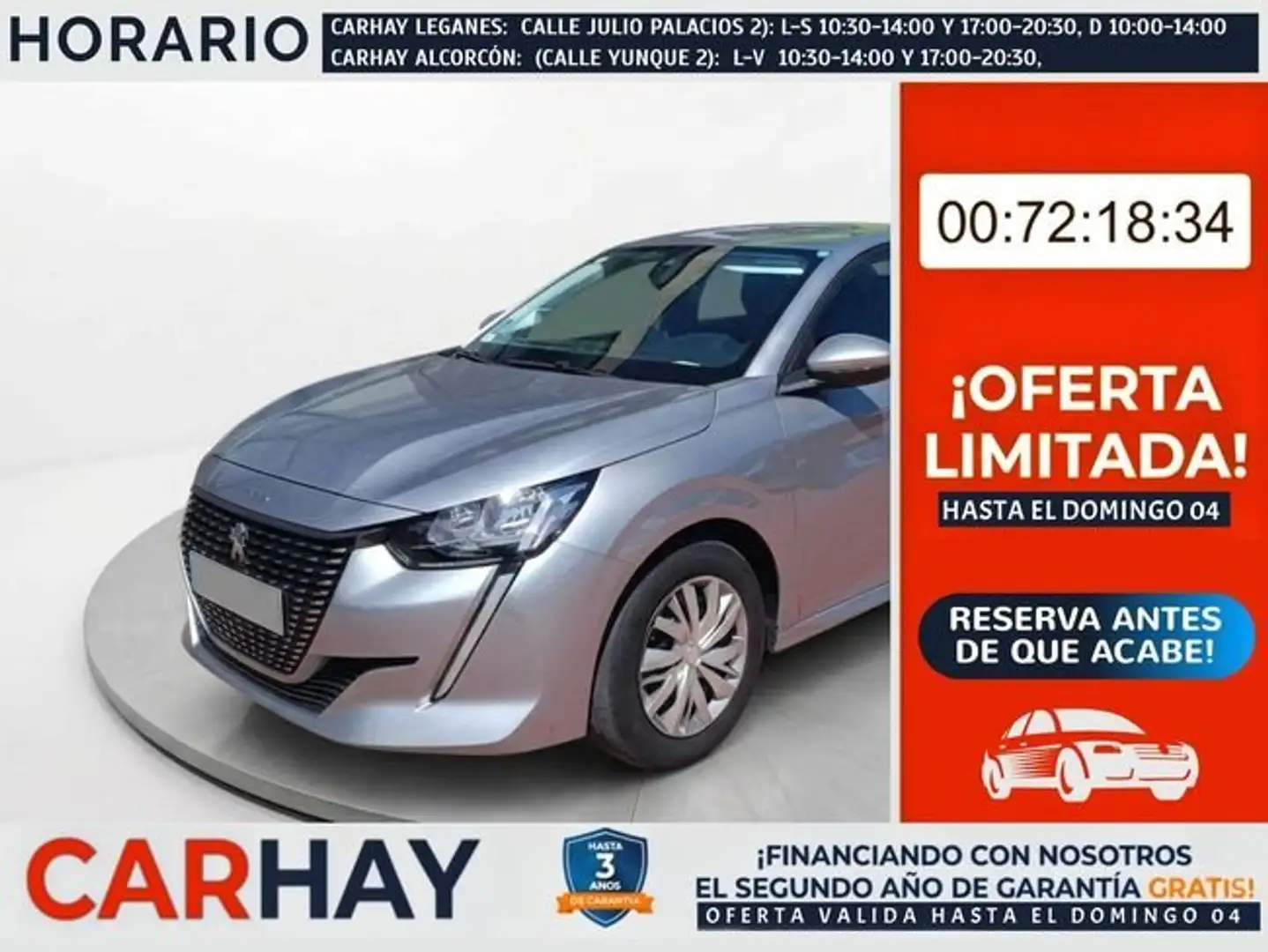 Peugeot 208 BlueHDi 73kW (100CV) Active Gris - 1