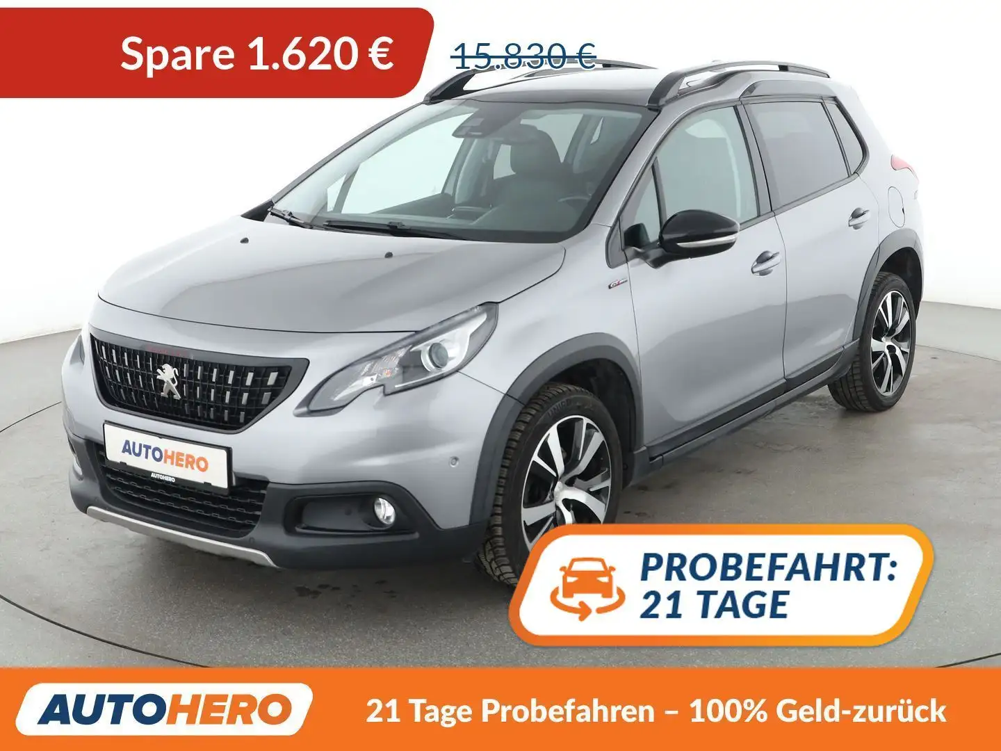 Peugeot 2008 1.5 Blue-HDi Allure Aut.*NAVI*CAM*SHZ*TEMPO* Grau - 1