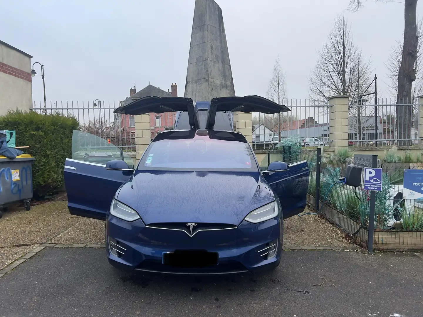 Tesla Model X 90D Dual Motor Albastru - 1