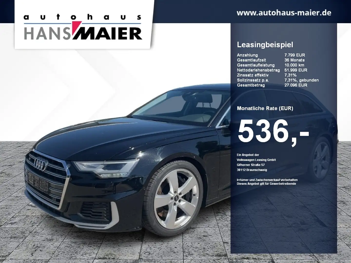 Audi S6 Avant quattro TDI Navi AHK Pano PDC LM 20 LED Schwarz - 1