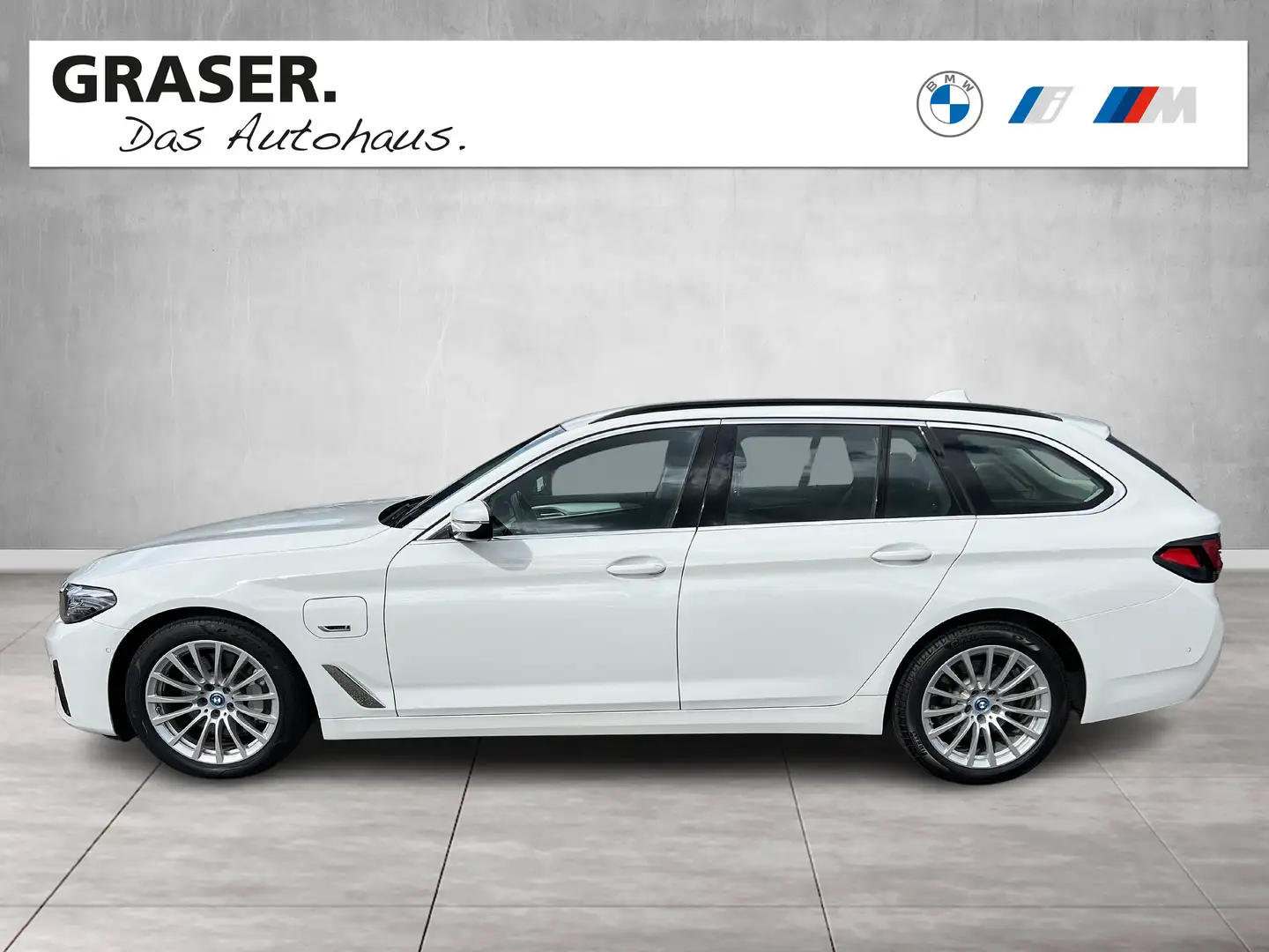 BMW 530 e Touring Head-Up HiFi DAB LED WLAN RFK Shz Blanc - 2