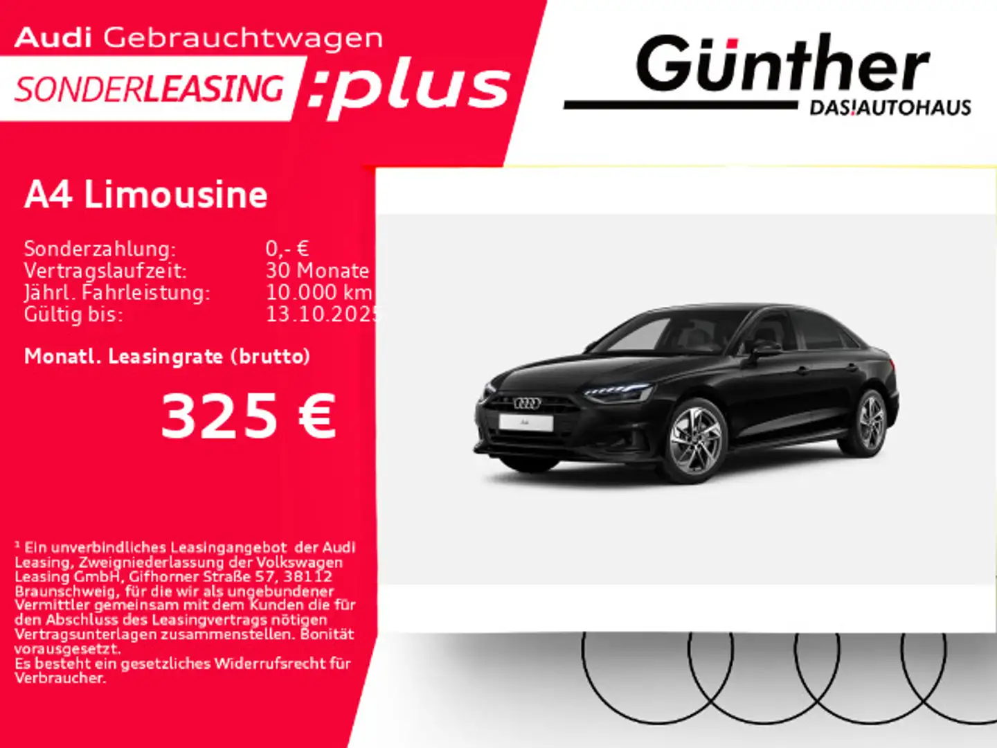 Audi A4 ADVANCED 40 TFSI+WINTERRÄDER+MATRIX Schwarz - 1