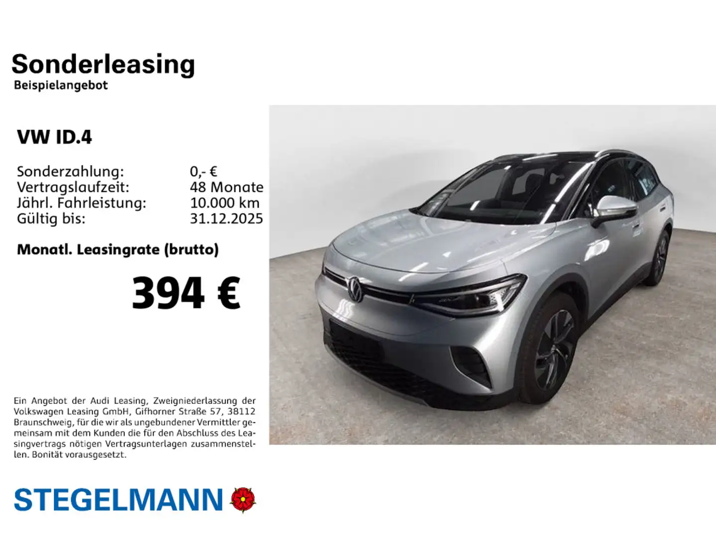 Volkswagen ID.4 Pro 210kW/77kWh 4M Infotainment-Paket *LED* Silber - 2