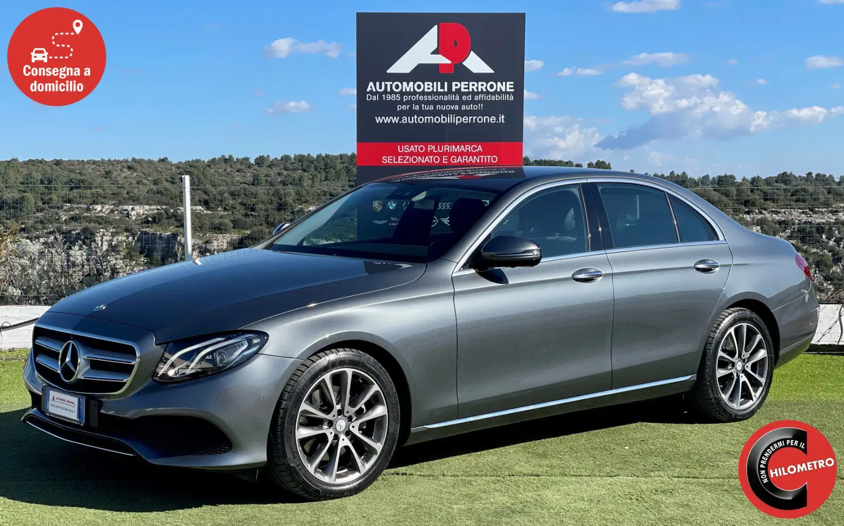 Mercedes-Benz E 220 d Auto Business Sport (Virtual/Navi/Retro/LED) Grijs - 1