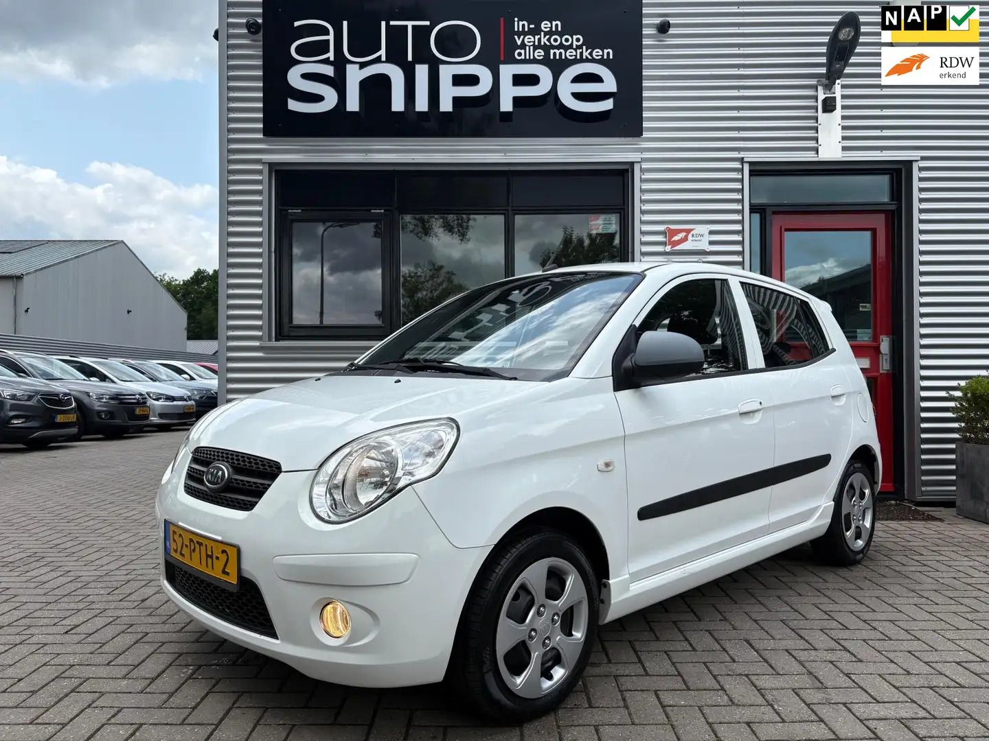 Kia Picanto 1.0 Seven -AIRCO-ELEK. RAMEN VOOR-90.155 KM'S!-DIS Wit - 1