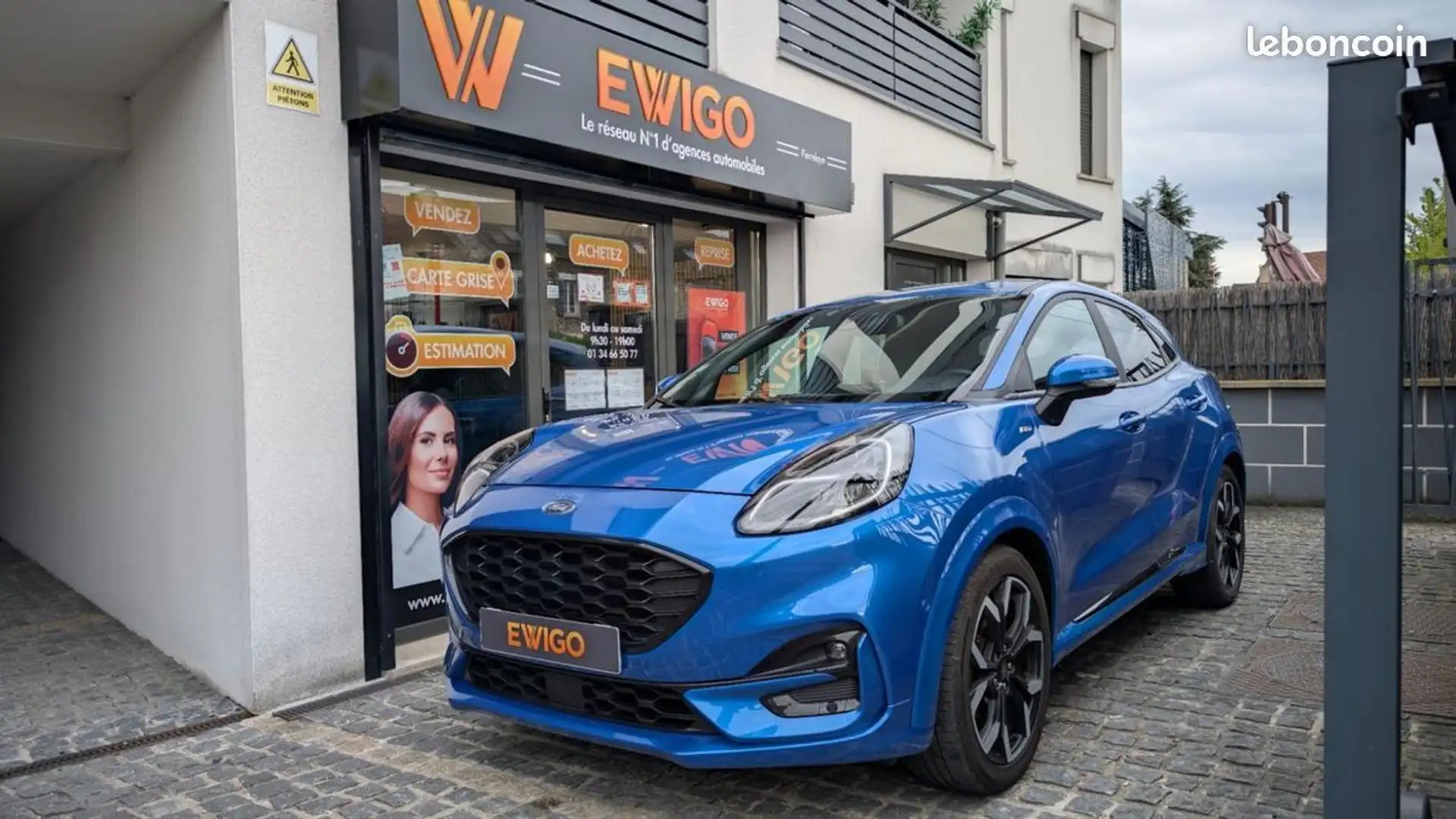 Ford Puma ST-Line 1.0 ECOBOOST 155ch HYBRID MHEV Bleu - 1