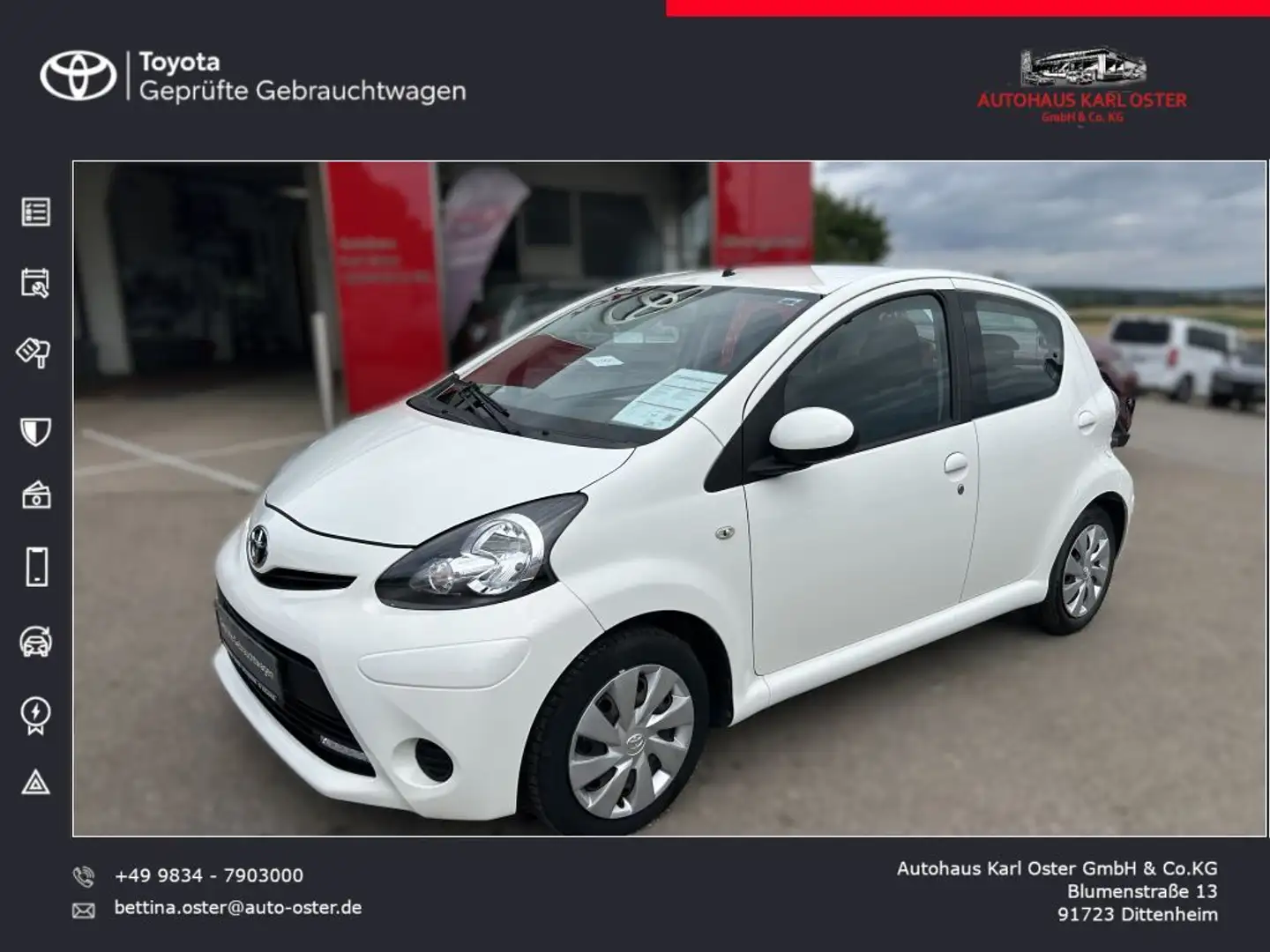 Toyota Aygo Cool White - 1